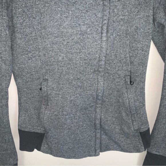 Lululemon Karmacollected Jacket Heathered Speckled Black 4 - Picture 9 of 9